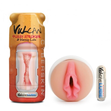 Мастурбатор-вагина Cyberskin Vulcan Pussy Stroker with Warming Lube